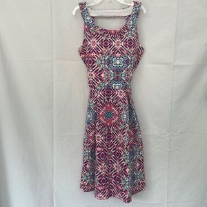 Girls geometric pattern dress (size 14)